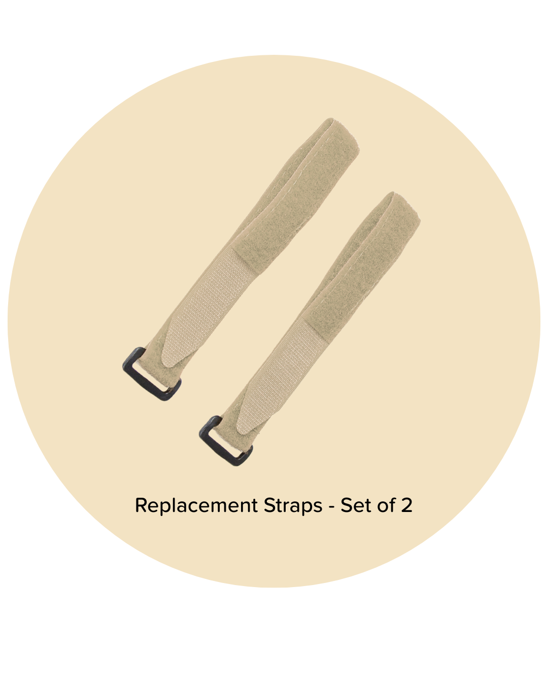 Replacement Hook and Loop Straps - Set of 2