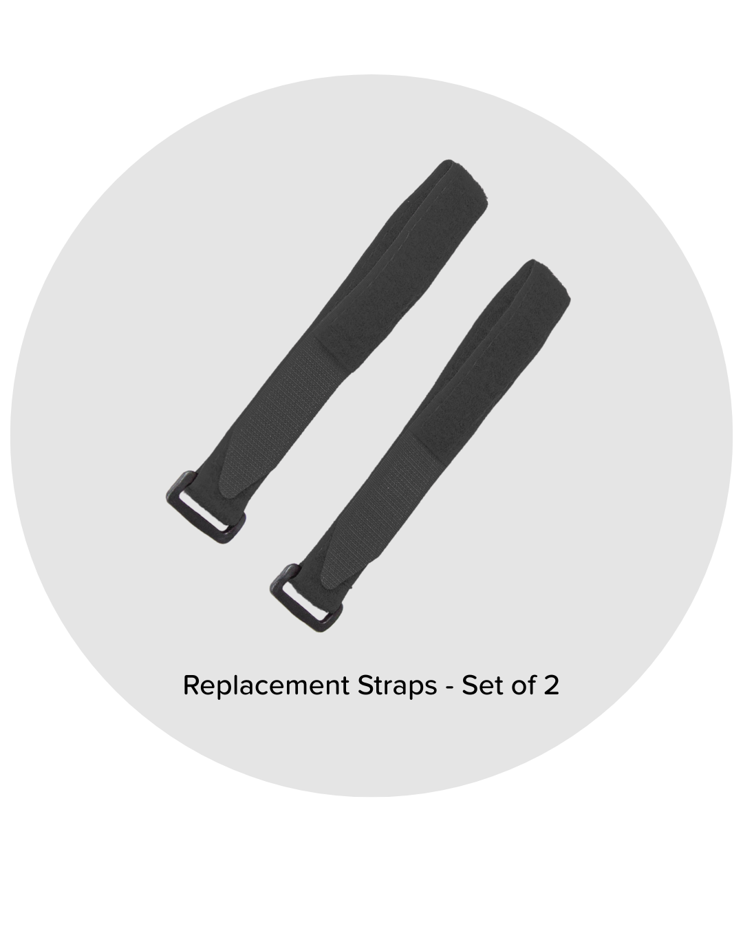 Replacement Hook and Loop Straps - Set of 2