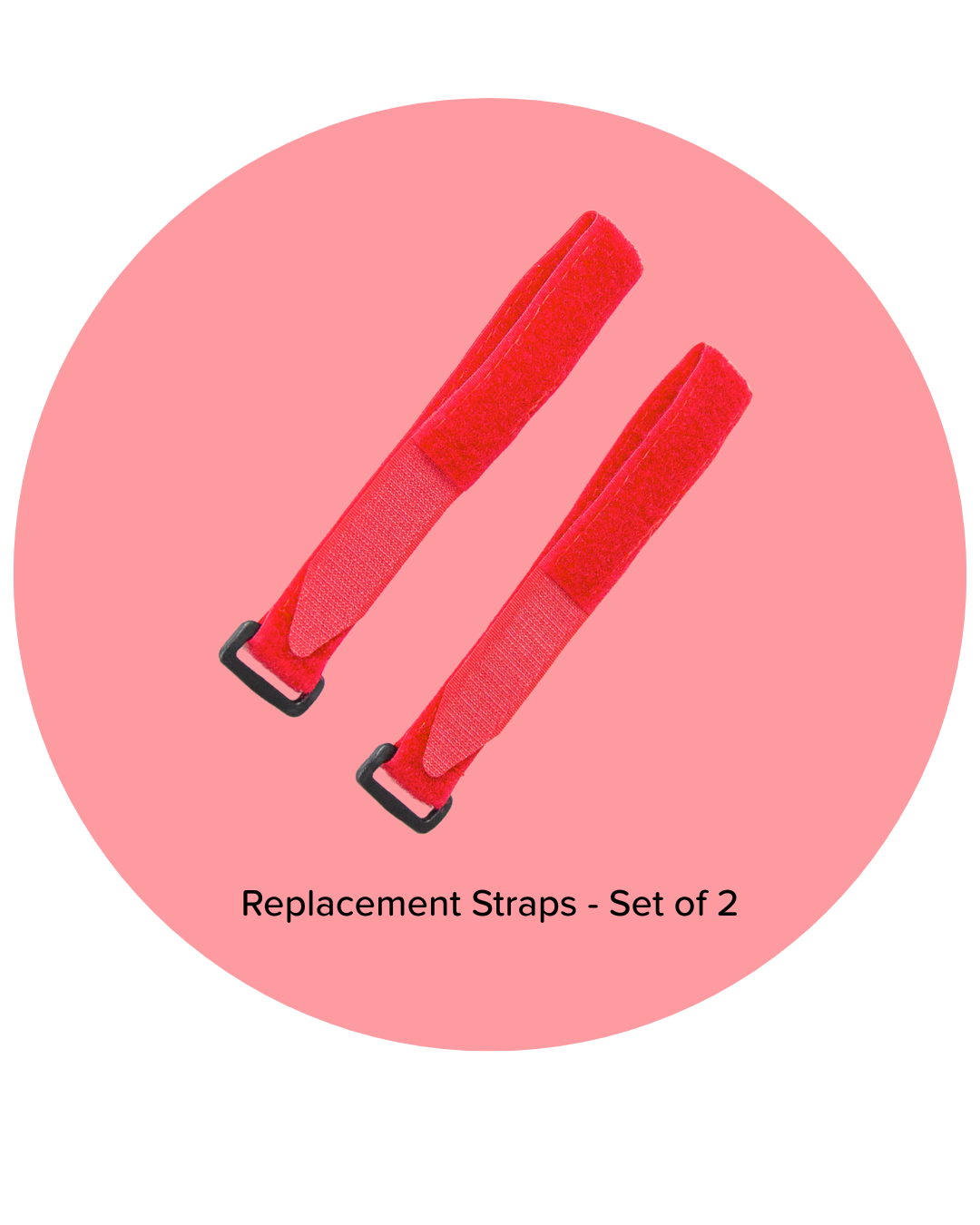 Replacement Hook and Loop Straps - Set of 2